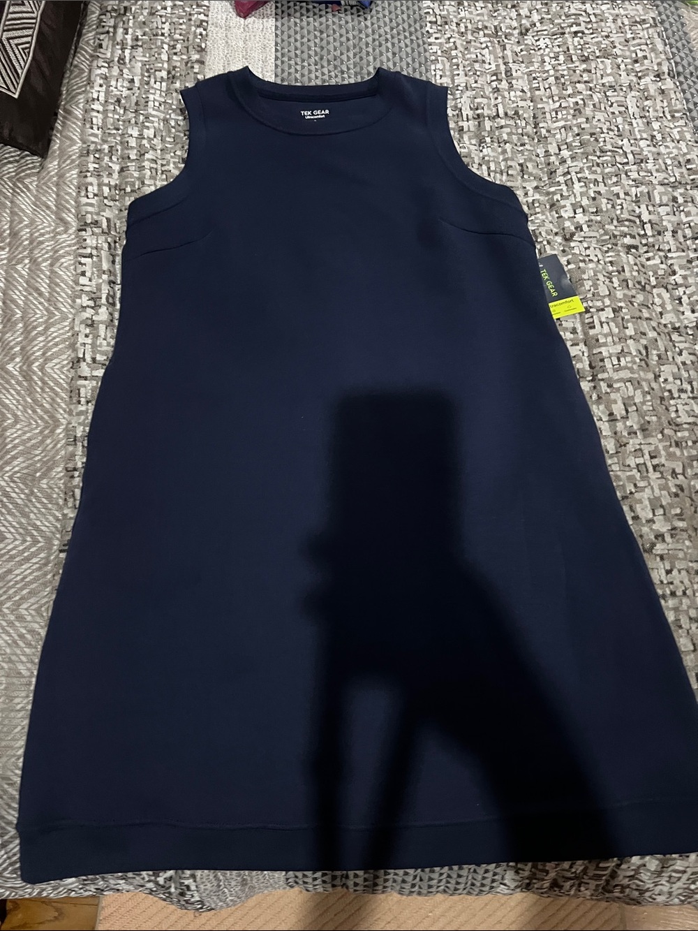 tek gear Navy Sleeveless Midi Dress